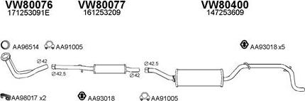 Veneporte 800009 - Система випуску ОГ autocars.com.ua