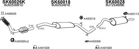 Veneporte 800020 - Система випуску ОГ autocars.com.ua