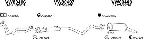 Veneporte 800027 - Система випуску ОГ autocars.com.ua