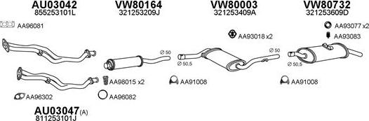 Veneporte 800127 - Система випуску ОГ autocars.com.ua
