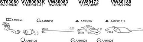 Veneporte 800131 - Система випуску ОГ autocars.com.ua