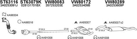 Veneporte 800149 - Система випуску ОГ autocars.com.ua