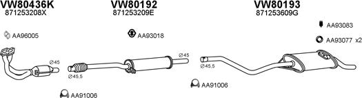 Veneporte 800177 - Система випуску ОГ autocars.com.ua