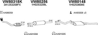 Veneporte 800222 - Система випуску ОГ autocars.com.ua