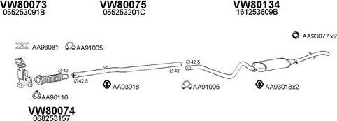 Veneporte 800238 - Система випуску ОГ autocars.com.ua