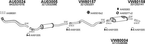 Veneporte 800273 - Система випуску ОГ autocars.com.ua