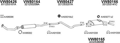 Veneporte 800275 - Система випуску ОГ autocars.com.ua