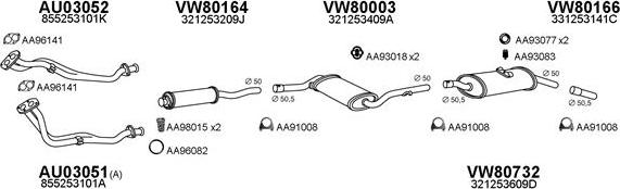 Veneporte 800276 - Система випуску ОГ autocars.com.ua