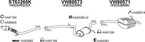 Veneporte 800296 - Система випуску ОГ autocars.com.ua