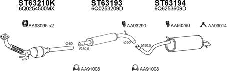 Veneporte 800313 - Система выпуска ОГ avtokuzovplus.com.ua