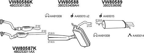 Veneporte 800316 - Система випуску ОГ autocars.com.ua