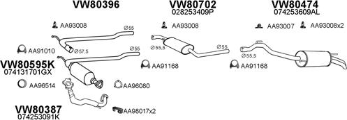 Veneporte 800402 - Система выпуска ОГ avtokuzovplus.com.ua