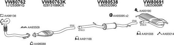 Veneporte 800409 - Система випуску ОГ autocars.com.ua