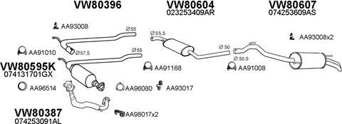 Veneporte 800427 - Система выпуска ОГ avtokuzovplus.com.ua