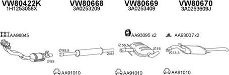 Veneporte 800446 - Система випуску ОГ autocars.com.ua