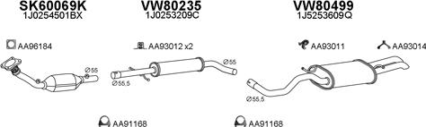 Veneporte 800475 - Система випуску ОГ autocars.com.ua