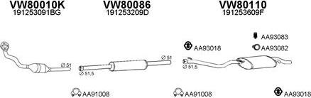 Veneporte 800482 - Система випуску ОГ autocars.com.ua