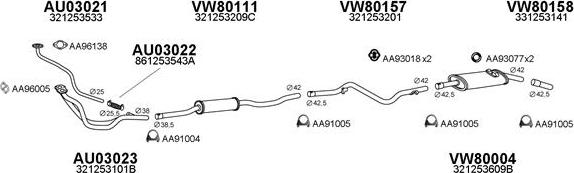 Veneporte 800519 - Система випуску ОГ autocars.com.ua
