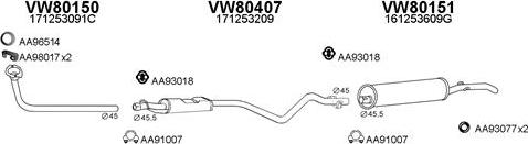 Veneporte 800540 - Система випуску ОГ autocars.com.ua