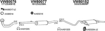 Veneporte 800542 - Система випуску ОГ autocars.com.ua