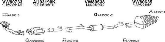 Veneporte 800545 - Система випуску ОГ autocars.com.ua