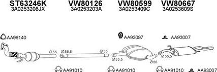 Veneporte 800565 - Система випуску ОГ autocars.com.ua