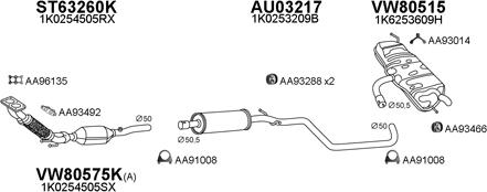 Veneporte 800617 - Система випуску ОГ autocars.com.ua