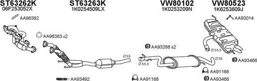 Veneporte 800667 - Система випуску ОГ autocars.com.ua