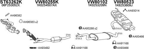 Veneporte 800668 - Система випуску ОГ autocars.com.ua