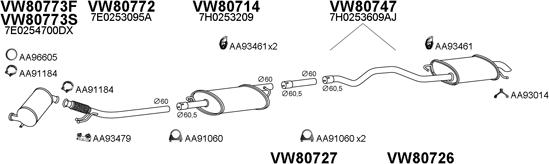 Veneporte 800699 - Система випуску ОГ autocars.com.ua