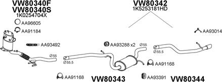 Veneporte 800707 - Система випуску ОГ autocars.com.ua
