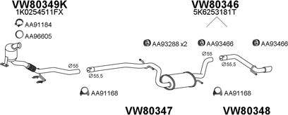 Veneporte 800708 - Система випуску ОГ autocars.com.ua
