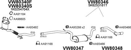 Veneporte 800709 - Система випуску ОГ autocars.com.ua