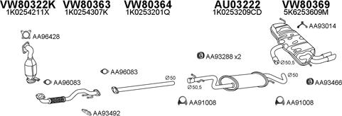 Veneporte 800713 - Система випуску ОГ autocars.com.ua