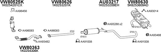 Veneporte 800723 - Система випуску ОГ autocars.com.ua