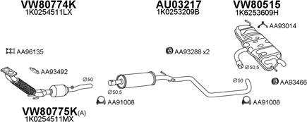 Veneporte 800727 - Система випуску ОГ autocars.com.ua