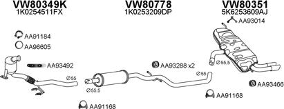 Veneporte 800732 - Система випуску ОГ autocars.com.ua