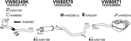 Veneporte 800733 - Система випуску ОГ autocars.com.ua