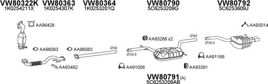 Veneporte 800742 - Система випуску ОГ autocars.com.ua