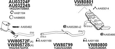 Veneporte 800746 - Система випуску ОГ autocars.com.ua