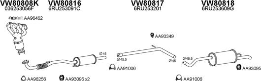 Veneporte 800754 - Система выпуска ОГ avtokuzovplus.com.ua