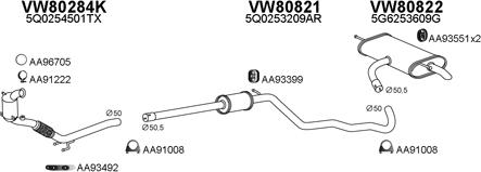 Veneporte 800756 - Система випуску ОГ autocars.com.ua