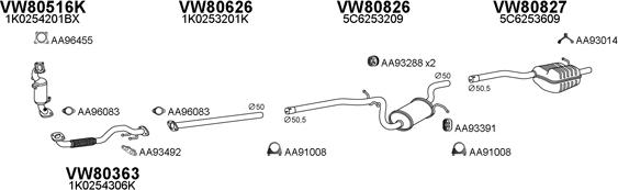 Veneporte 800760 - Система випуску ОГ autocars.com.ua