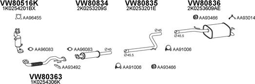 Veneporte 800764 - Система випуску ОГ autocars.com.ua