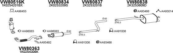 Veneporte 800765 - Система випуску ОГ autocars.com.ua