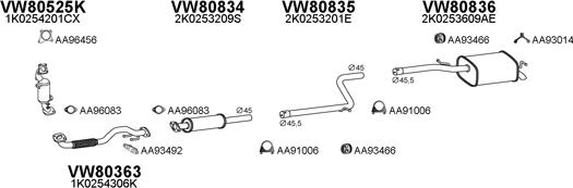 Veneporte 800766 - Система випуску ОГ autocars.com.ua