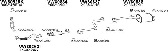 Veneporte 800767 - Система випуску ОГ autocars.com.ua