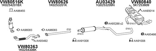 Veneporte 800770 - Система випуску ОГ autocars.com.ua