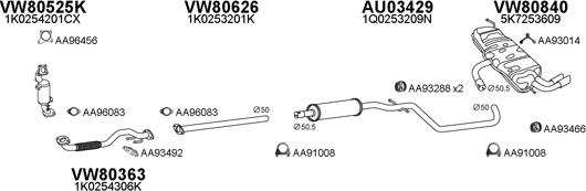 Veneporte 800773 - Система випуску ОГ autocars.com.ua