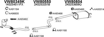 Veneporte 800803 - Система випуску ОГ autocars.com.ua